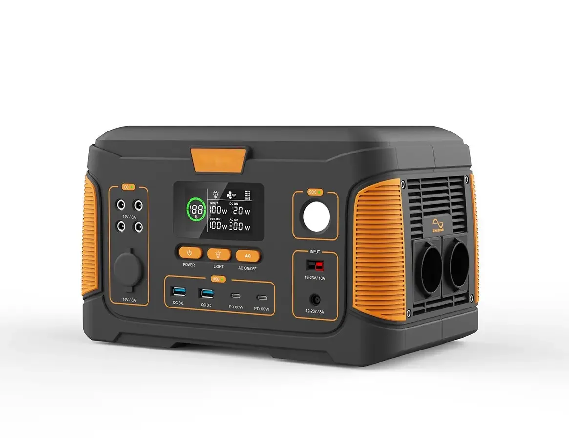 Portable Power Station WX1437 500W (140,400 mAh), Power Station with USB, Type-C, DC Outputs, Flashlight
