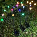 Фото 4 — Сонячний садовий ліхтар "Світлячок", 70 см, 6 LED, різнобарвний, 2 шт