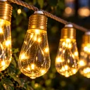 Фото 3 — Вулична гірлянда на сонячній батареї 10 м / Гірлянда 16 LED-ламп USB Type-C IP65