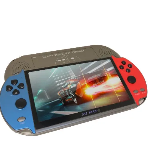 Консоль игровая портативная X12 Plus, экран 7", встроенные игры, 16 Гб