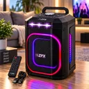 Фото 1 — Портативна акустична система ZPX ZX8823 8" Bluetooth 5.0 TWS / Колонка з LED-підствіткою 250 Вт 3600mAh