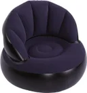 Фото 5 — Крісло надувне AIR SOFA велюрове 80×80×67 см, темно-синє