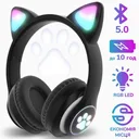 Фото 2 — Навушники бездротові Cat STN-28, Bluetooth, FM радіо, мікрофон, чорні