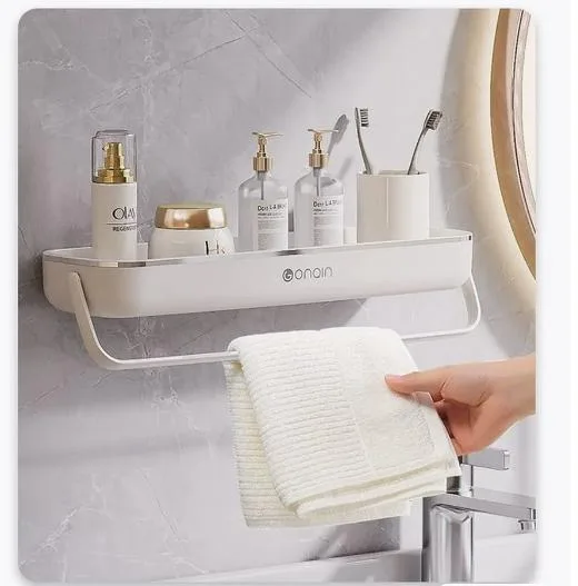 Органайзер у ванну (полиця + вішалка) TOWEL BAR LY-840