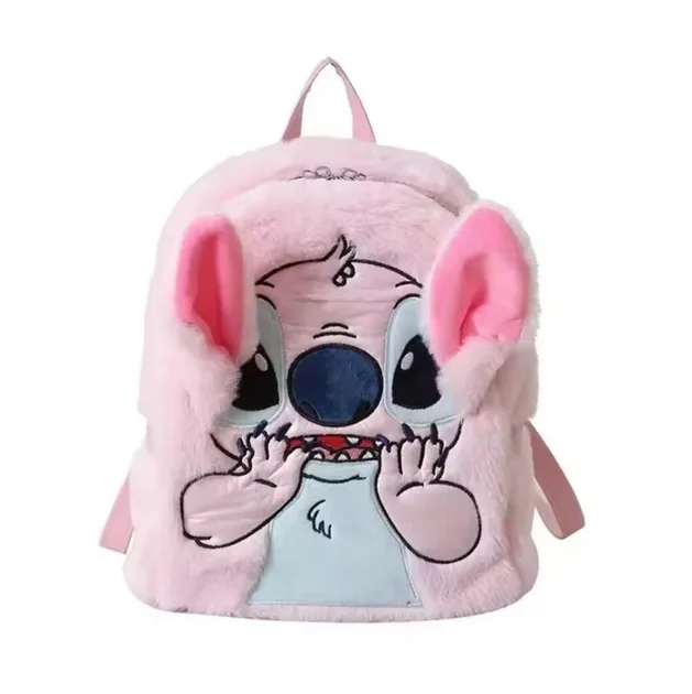 Плюшевий рюкзак Стич Disney Fairy Stitch, дитячий, з вушками та мордочкою, рожевий
