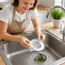 Photo 3 — Disposable Sink Mesh Filter Bags, polyester, white, 30 pcs