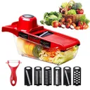 Photo 1 — Mandoline Slicer 6-in-1 Vegetable Grater with Container