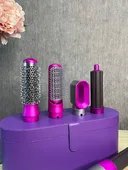 Фото 3 — Стайлер 5в1 HAIR BRUSH Styler для об'єму, випрямлення та укладання волосся, фіолетовий