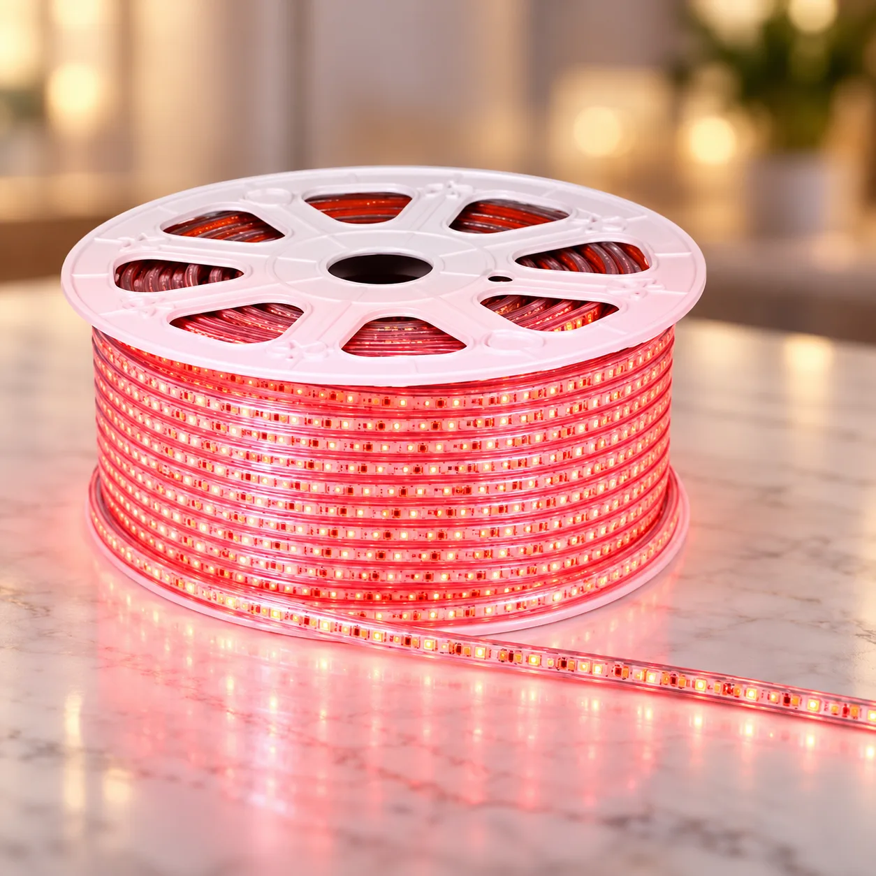 Світлодіодна гірлянда-дюралайт Rope-Lights / LED-стрічка SMD5050-R 100 м Червоний