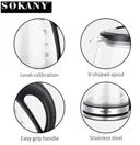 Фото 6 — Скляний електрочайник Sokany SK-SH-1059, 1500 Вт, 1.2 л, з підсвіткою