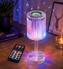 Фото 1 — Музыкальный светильник с Bluetooth, хрустальный ночник с динамиком, сенсорный, с пультом ДУ
