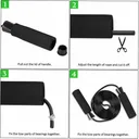 Photo 6 — Fitness set 5-in-1: ab roller, push-up stand, jump rope, hand gripper, mat