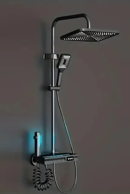 Душова система з термостатом та LED-дисплеєм, 120см, AND AA6-6