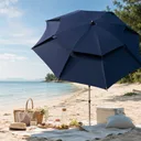 Photo 4 — Beach & Garden Umbrella 1.7 m, Tilt, Valve, Case & Hooks, Blue