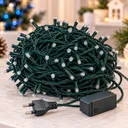 Фото 3 — Гірлянда-нитка 180 LED, синє світло / Гірлянда Xmas зелений провід / LED-декор 220В