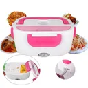 Фото 2 — Ланчбокс з підігрівом їжі Electric Lunch Box 220V, рожевий