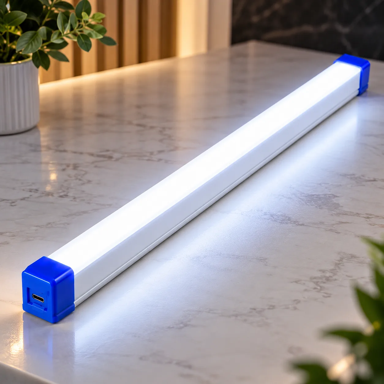 Бездротове LED-підсвічування AND-530 / Акумуляторна магнітна USB лампа / Аварійна лампа 52 см
