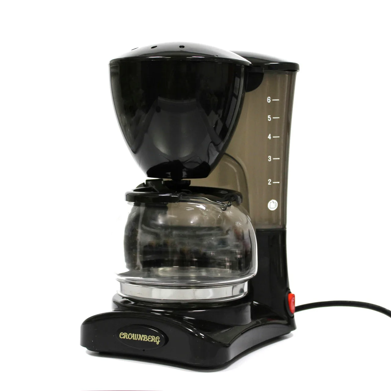 Капельная кофеварка Crownberg CB-1563, 800 Вт, со стеклянной колбой