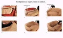 Photo 3 — Corner sofa cover with ruffle, Turkish stretch slipcover, peach