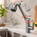 Фото 3 — Поворотний змішувач Faucet з аератором / Кран-трансформер  360°
