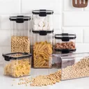 Фото 2 — Органайзер для сипучих Food Storage Container, набір 7 пластикових контейнерів для круп