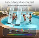 Photo 6 — Solar-powered pool fountain with RGB lighting, foldable, dual nozzle
