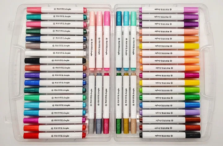 Акварельні маркери Water Brush, 60 кольорів
