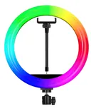 Фото 1 — Кільцева світлодіодна лампа RGB 30 см з кріпленням для телефону