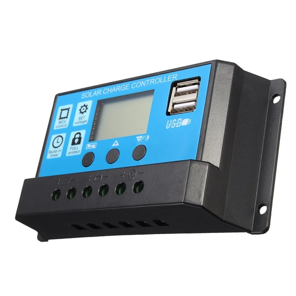 Контроллер заряда для солнечной батареи AT15, 20A, 12V/24V