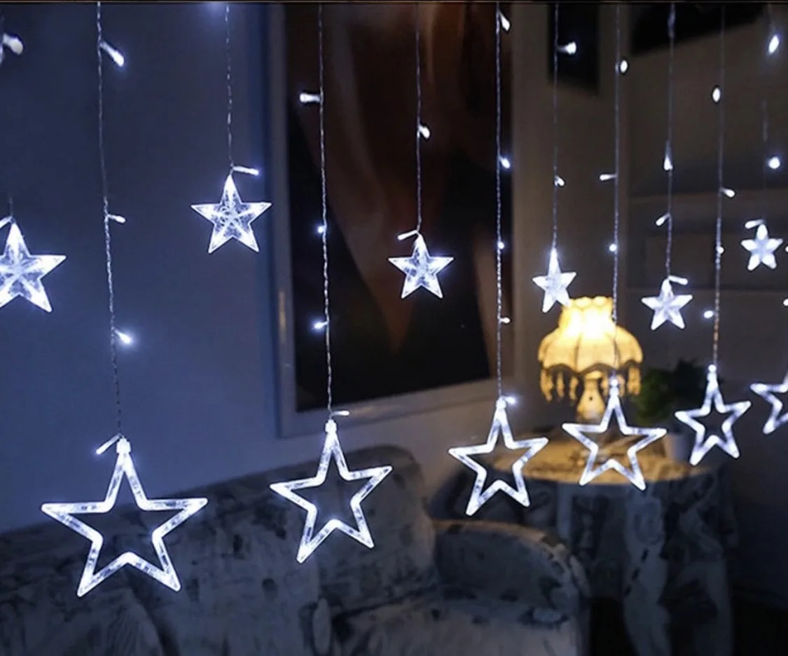Гірлянда-штора Зорепад 138LED, довжина 2,5м, білий колір