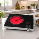 Photo 1 — Electric ceramic single-burner stove HALEY HY-1802A with touch control 3500W