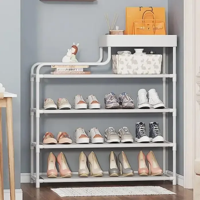 Полиця для взуття металева, етажерка, для передпокою, shoe rack