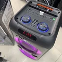 Фото 4 — Колонка Bluetooth TTD-2809, 20 Вт, с караоке-микрофоном, пультом и подсветкой