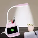 Фото 5 — Акумуляторна настільна LED лампа Bionic Desk Lamp з USB, органайзером та підставкою для смартфона
