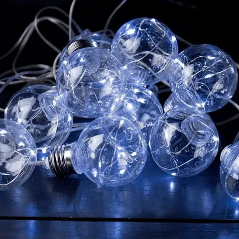 Гирлянда лампа Эдисона RD-9008, 75 LED, 3,2 м, Микс RGB, холодный белый