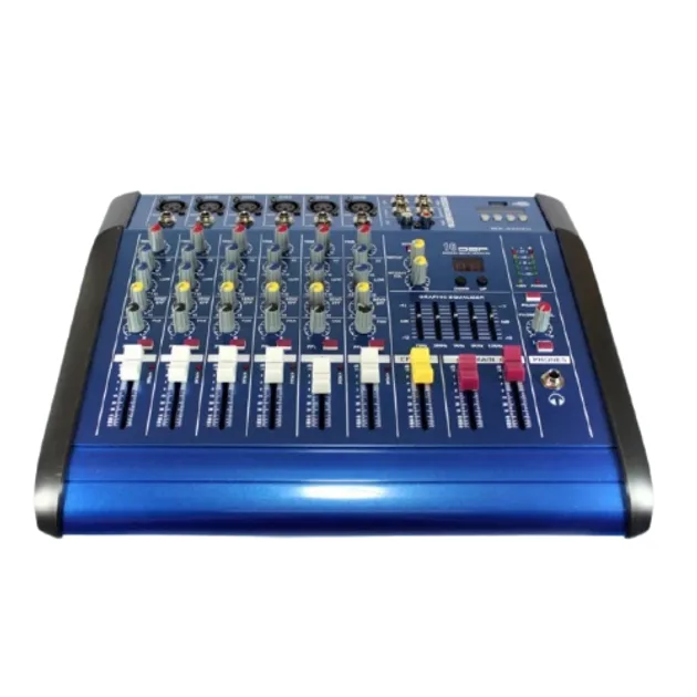 Аудіо мікшер Mixer BT 6300D 7-канальний з підсилювачем звуку