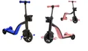 Фото 1 — Самокат-трансформер дитячий біговіл з кошиком Best Scooter 3 в 1