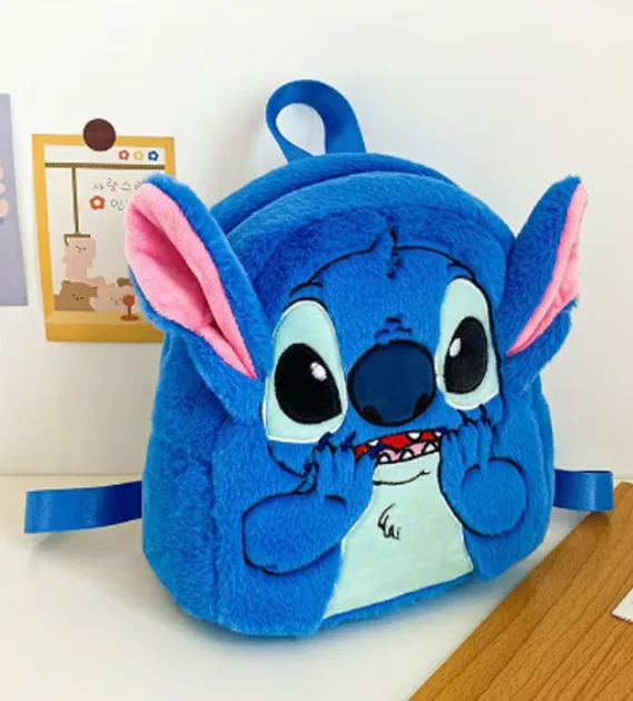 Плюшевий рюкзак Стич Disney Fairy Stitch, дитячий, з вушками та мордочкою, синій