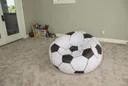 Фото 4 — Крісло-пуф надувне Inflatable Sofa 110×110×85 см, чорно-біле