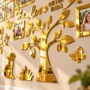 Фото 4 — Сімейне дерево з фоторамками 18 елементів / Настінний декор самоклеючий для фото 126,5×115,4 см