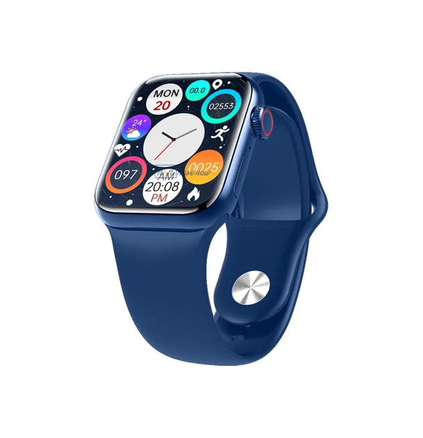 Смарт-годинник Smart Watch GS7 MINI 41 мм з тонометром та пульсоксиметром, синій