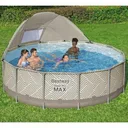 Фото 3 — Бассейн каркасный круглый Bestway 561FY 396x107 см, 11133 л, с мини-крышей, песочным фильтром, лестницей и тентом