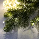Photo 2 — LED string lights Dew 200 m, warm white, green wire, 2000 LEDs, with remote