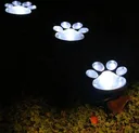 Фото 3 — Світильник Solar Paw Print Lights на сонячній батареї, 4 шт