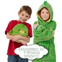 Фото 6 — Дитяча іграшка-толстовка-плед трансформер Huggle Pets Hoodie 3 в 1, з капюшоном і рукавами, блакитна