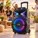 Фото 2 — Портативна колонка ZPX Audio ZX-7780 BT з мікрофоном USB/Bluetooth/FM/LED/TWS 350W + пульт ДК