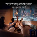 Фото 5 — Смарт-проектор HCS350 Pro AND HA-196, 36000 ігор, Wi-Fi 5G, Bluetooth, HDMI, Android 12, 2 геймпади