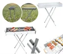 Фото 2 — Переносний мангал-гриль барбекю BARBECUE TRAY 770SS MD-008, з решіткою, металевий, 70х30х70 см
