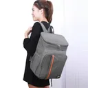 Photo 1 — Thermal backpack/cooler bag TMBOX-03, gray