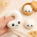 Фото 2 — Антистрес-іграшка Squishy Пельмешка, 5,5 см, у коробочці